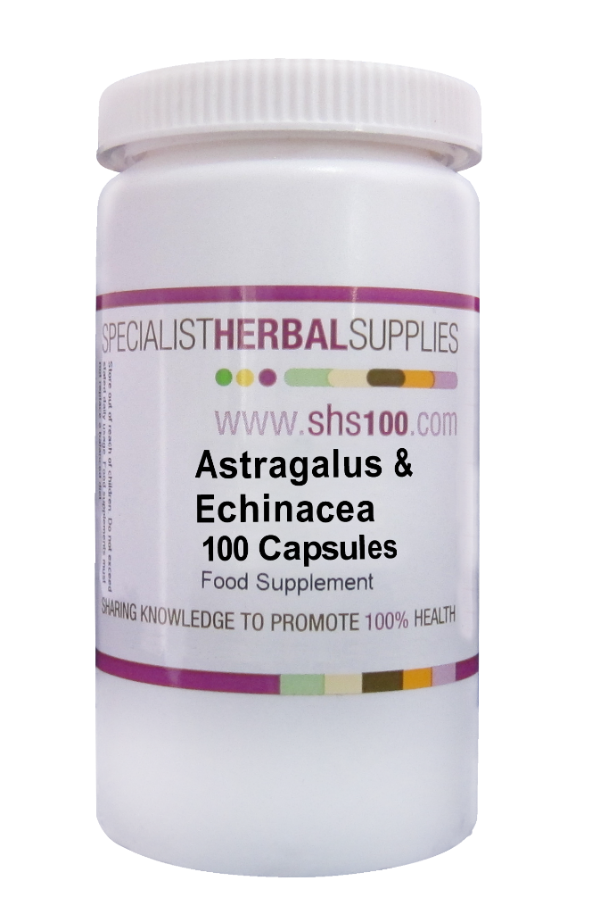 Specialist Herbal Supplies (SHS) Astragalus & Echinacea Capsules 100's
