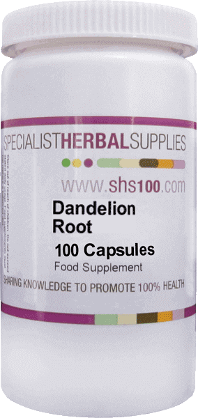 Specialist Herbal Supplies (SHS) Dandelion Root Capsules 100's