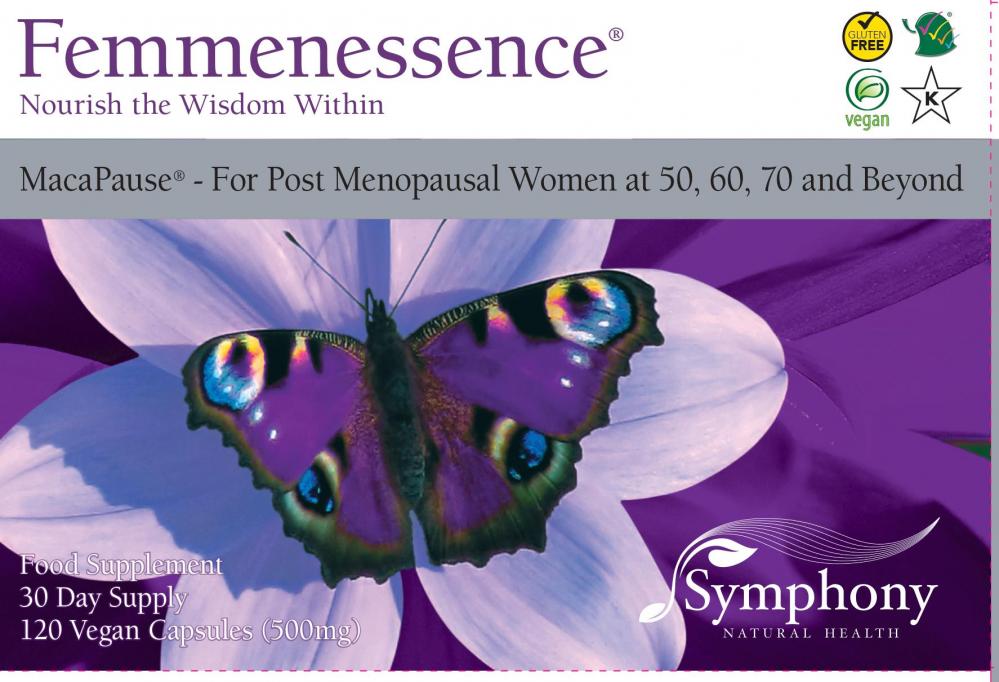 Symphony Natural Health Femmenessence MacaPause 120's (PURPLE BUTTERFLY)