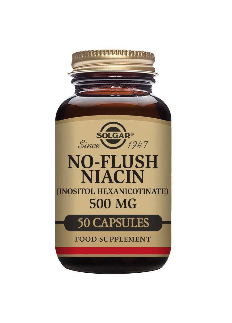 Solgar No-Flush Niacin 500mg 50s