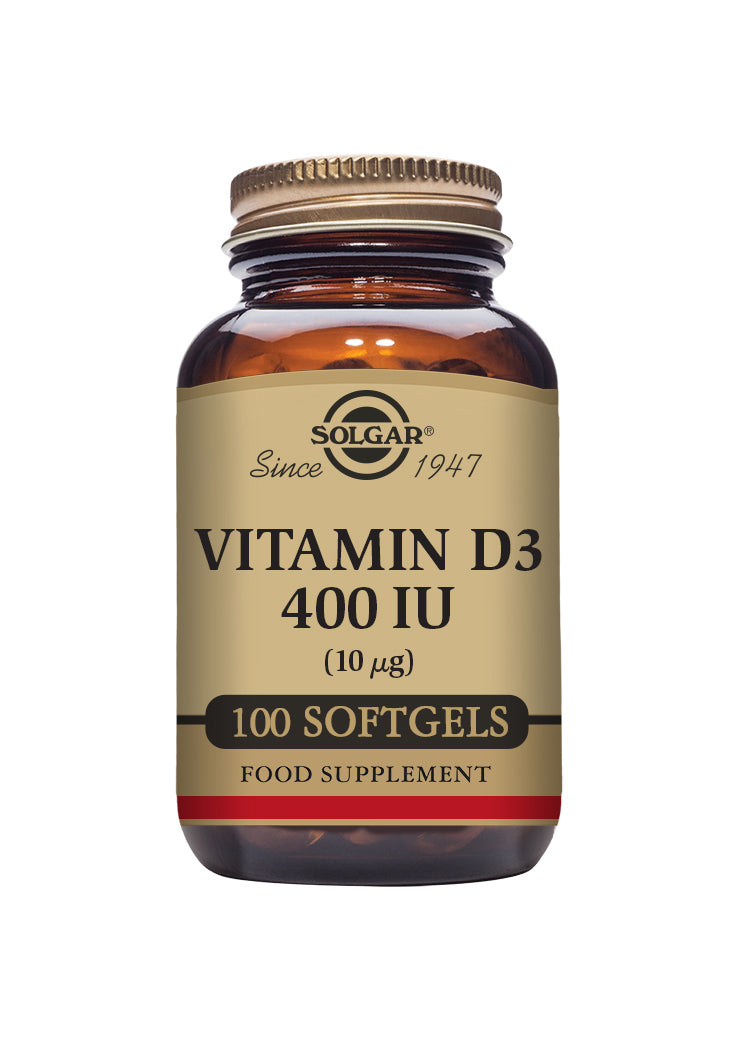 Solgar Vitamin D3 400iu (10ug) 100 Softgels