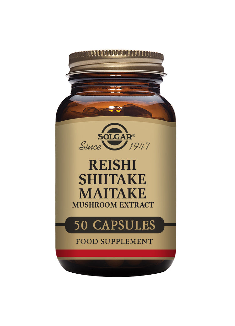 Solgar Reishi Shiitake Maitake Mushroom Extract 50's