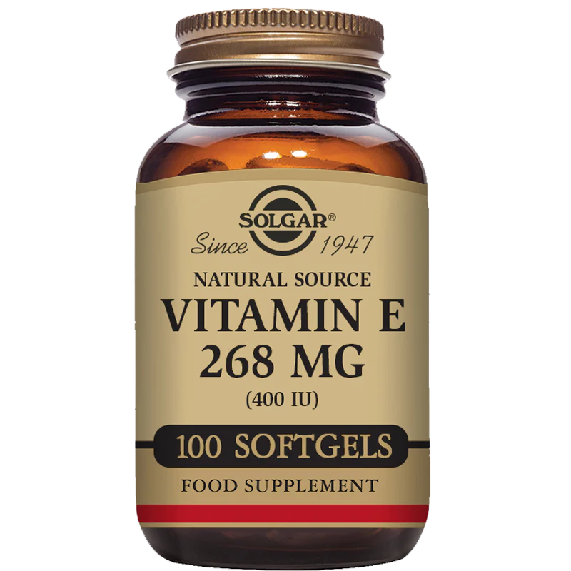 Solgar Natural Source Vitamin E 268mg (400iu) 100 Softgels