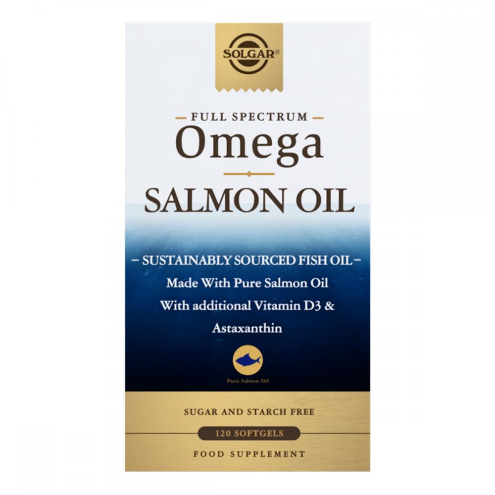 Solgar Full Spectrum Omega Salmon Oil 120 Softgels