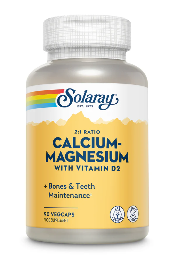 Solaray Calcium-Magnesium with Vitamin D2 2:1 Ratio 90s