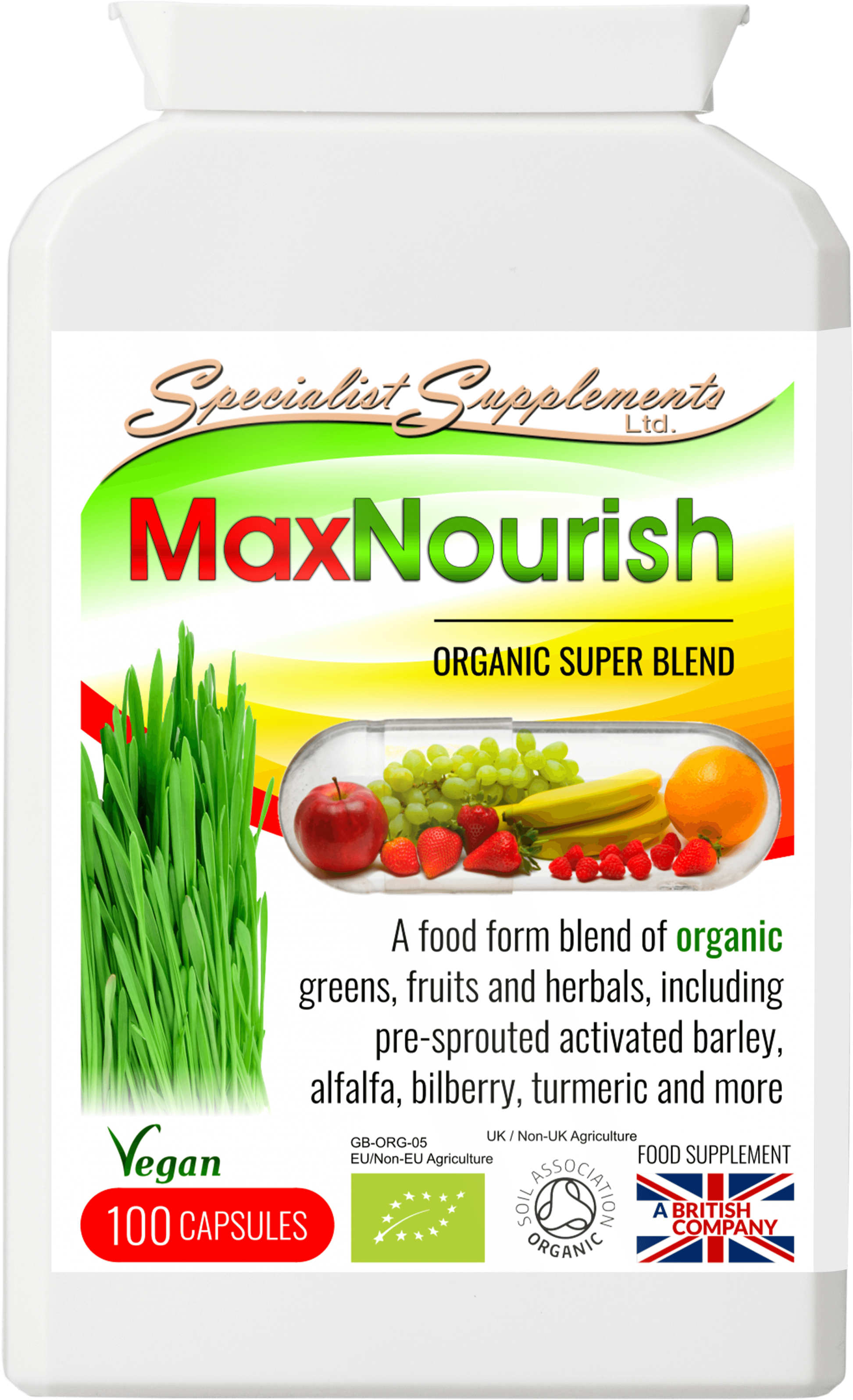 Specialist Supplements MaxNourish 100's