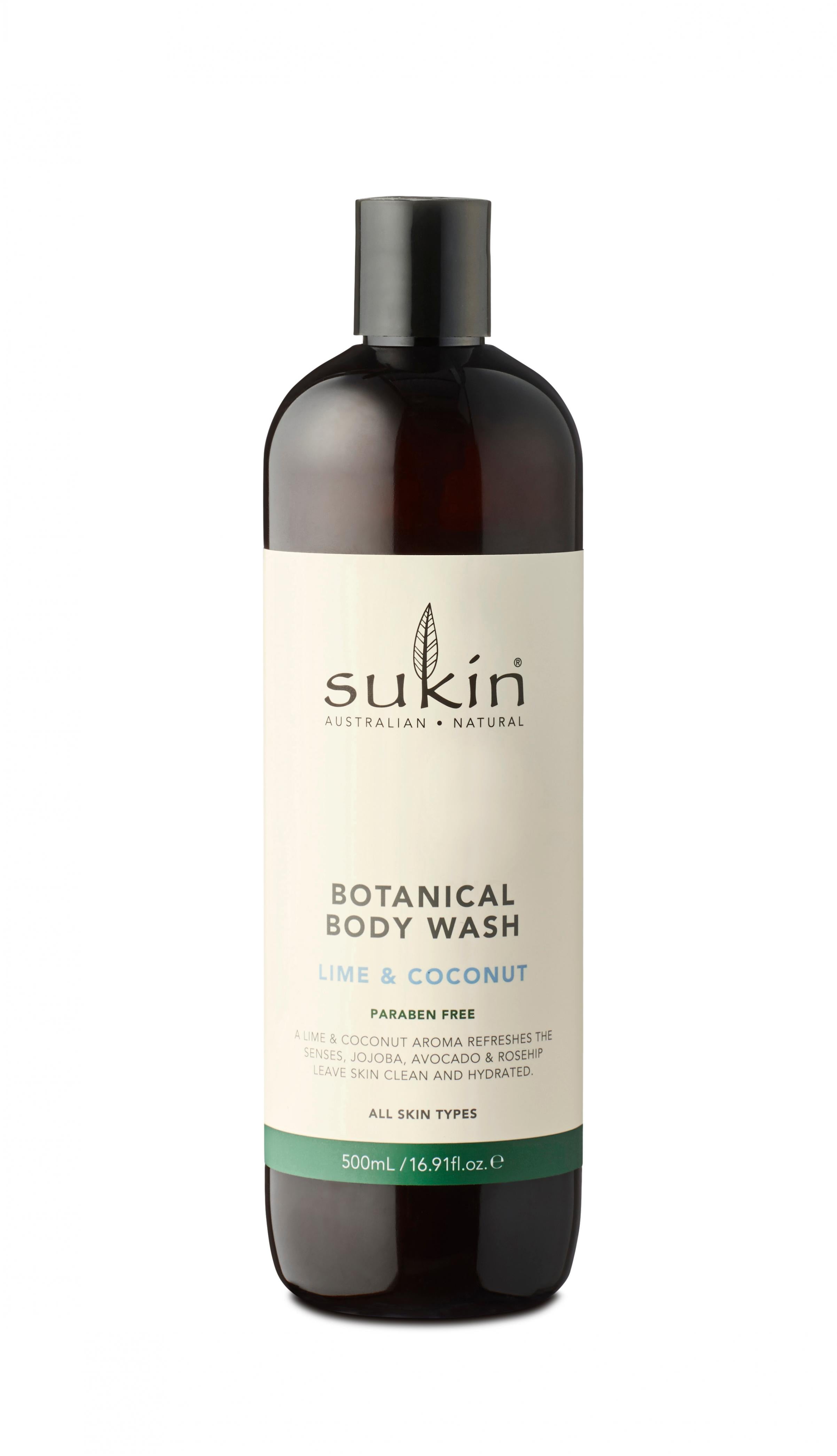 Sukin Botanical Body Wash Lime & Coconut 500ml