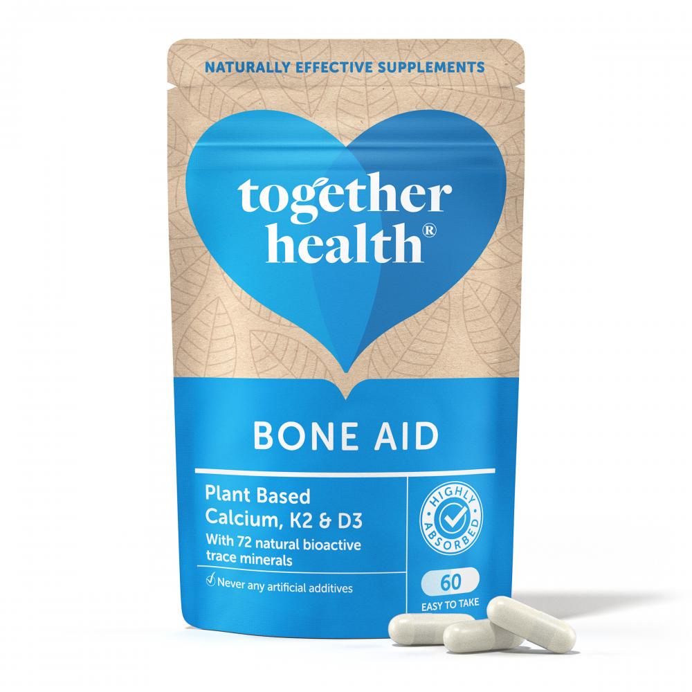 Together Health Bone Aid Plant Based Calcium, K2 & D3 60's