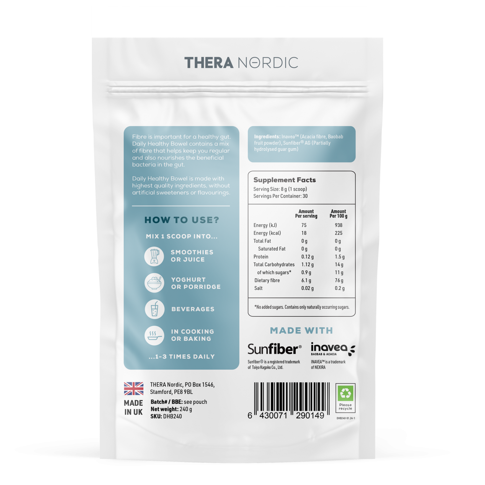 Thera Nordic Daily Healthy Bowel 240g