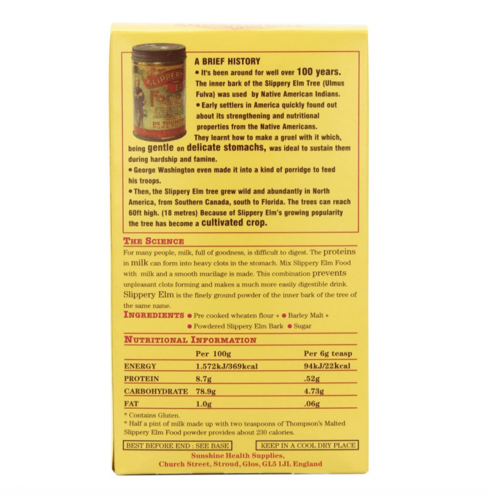 Thompson's Slippery Elm Food Malted 454g