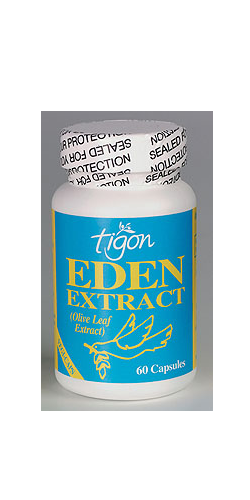 Tigon Eden Extract Olive Leaf Extract 500mg 60's