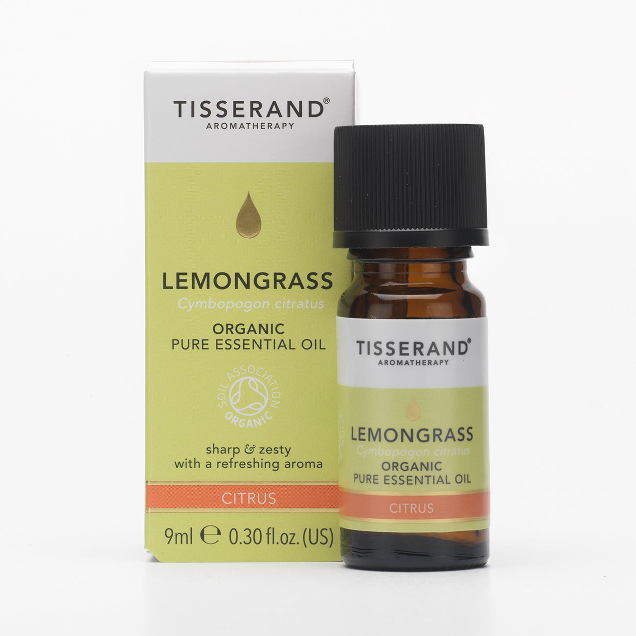 Tisserand Lemongrass Organic Pure Essential Oil 9ml