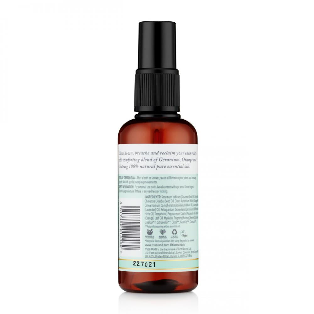 Tisserand Total De-Stress Massage & Body Oil 100ml