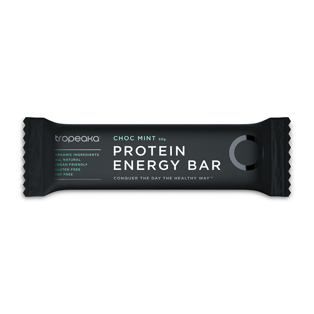 Tropeaka Protein Energy Bar Choc Mint 50g SINGLE