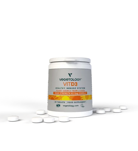 Vegetology Vit D3 Plant Source from Lichen 2500iu 60's