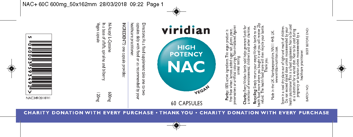 Viridian High Potency NAC 60's