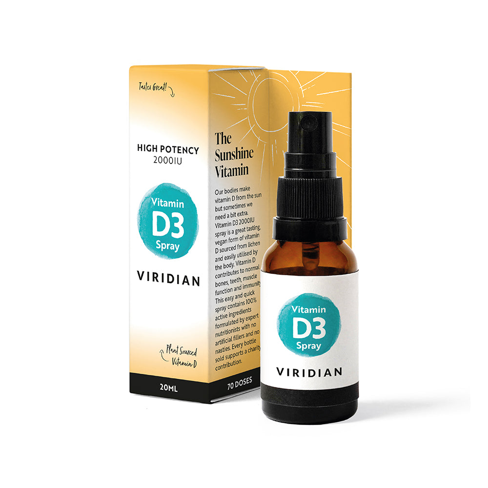 Viridian Vitamin D3 Spray 2000iu 20ml