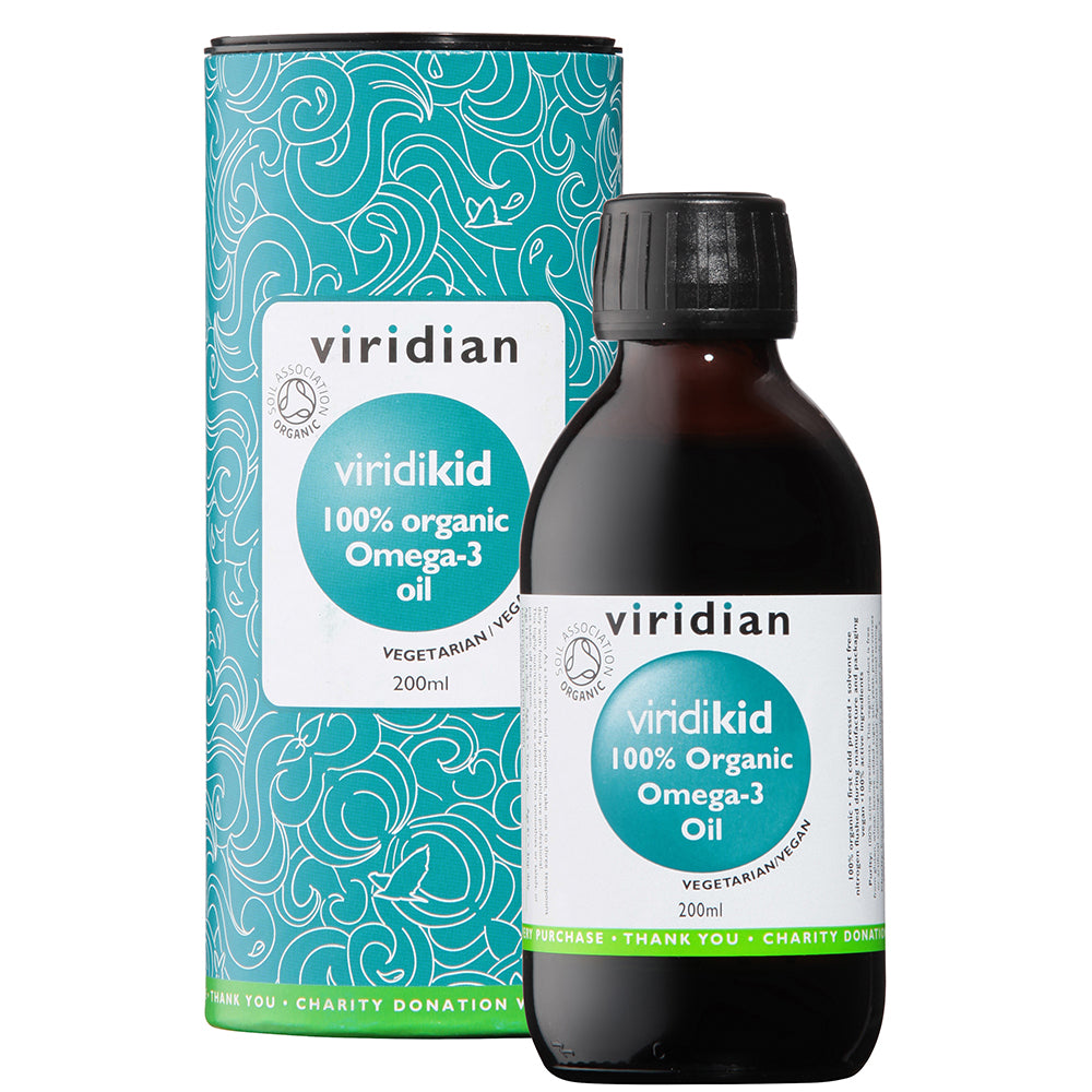 Viridian ViridiKid 100% Organic Omega 3 Oil 200ml