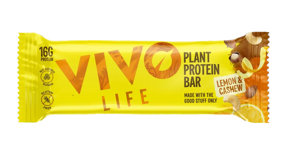 Vivo Life Plant Protein Bar Lemon & Cashew 65g x12 CASE