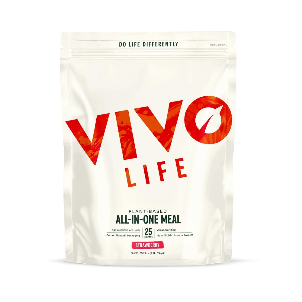 Vivo Life Plant Based All-In-One Meal Strawberry 1kg