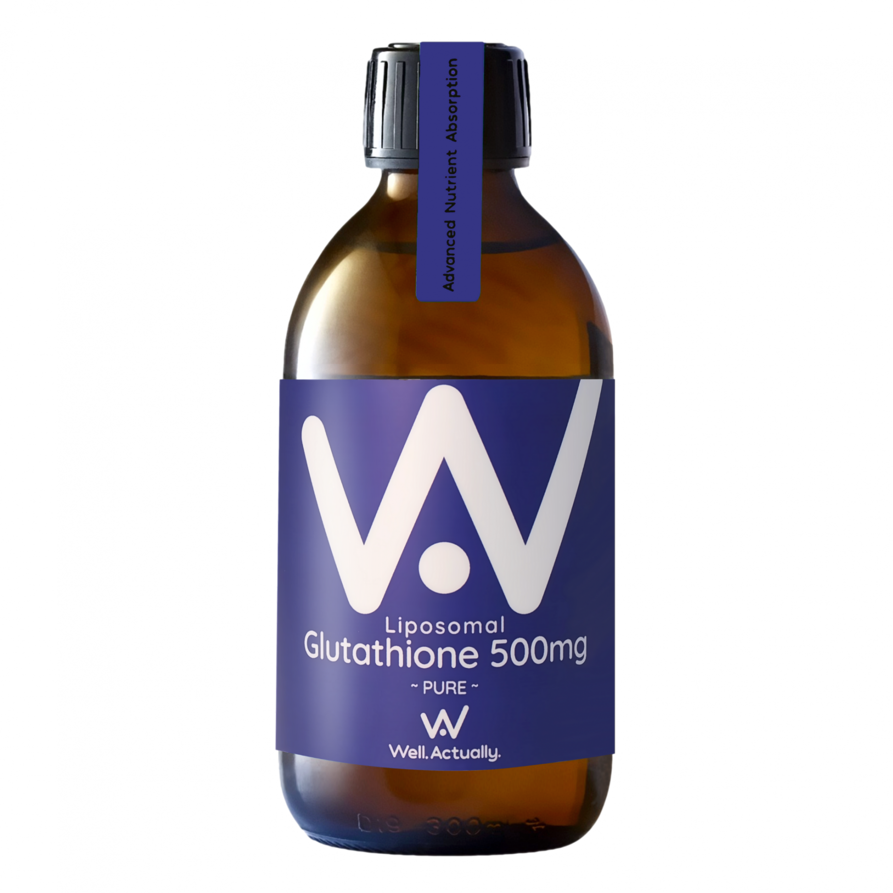 Well.Actually. Liposomal Glutathione 500mg PURE Unflavoured 300ml