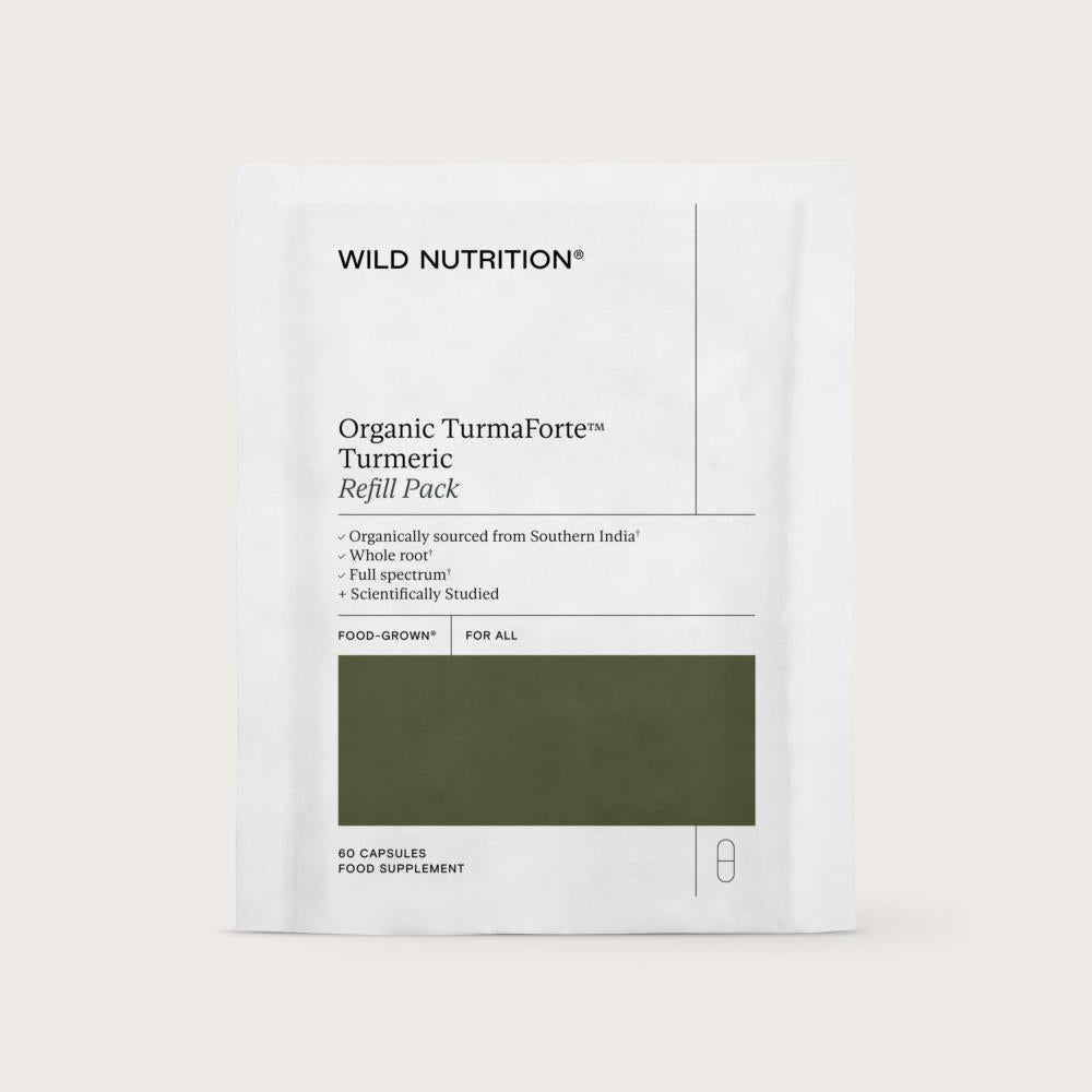 Wild Nutrition Organic TurmaForte Turmeric Refill Pack 60's