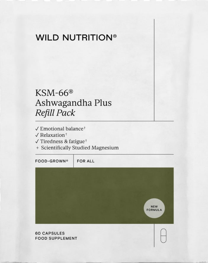 Wild Nutrition KSM-66 Ashwagandha Plus Refill Pack 60's