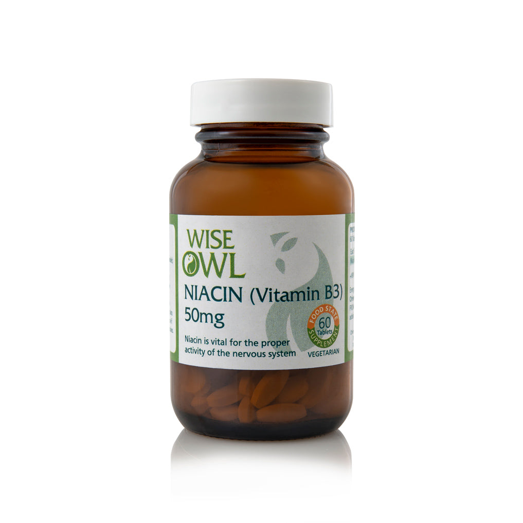 Wise Owl Niacinamide (Vitamin B3) 50mg 60s