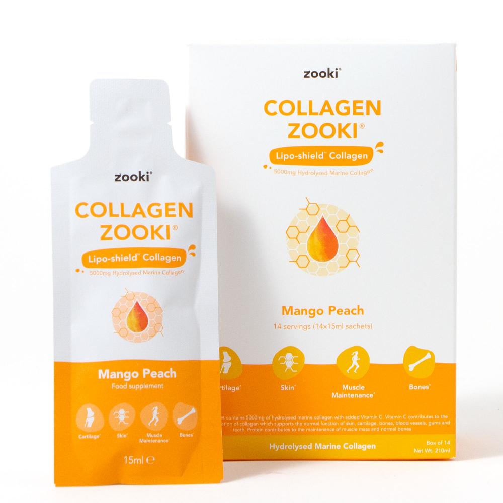 Zooki Collagen Zooki Mango Peach 14x15ml Sachets CASE