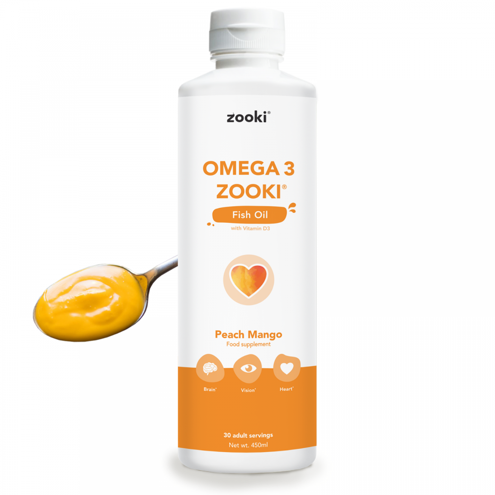 Zooki Omega 3 Zooki Peach Mango 450ml