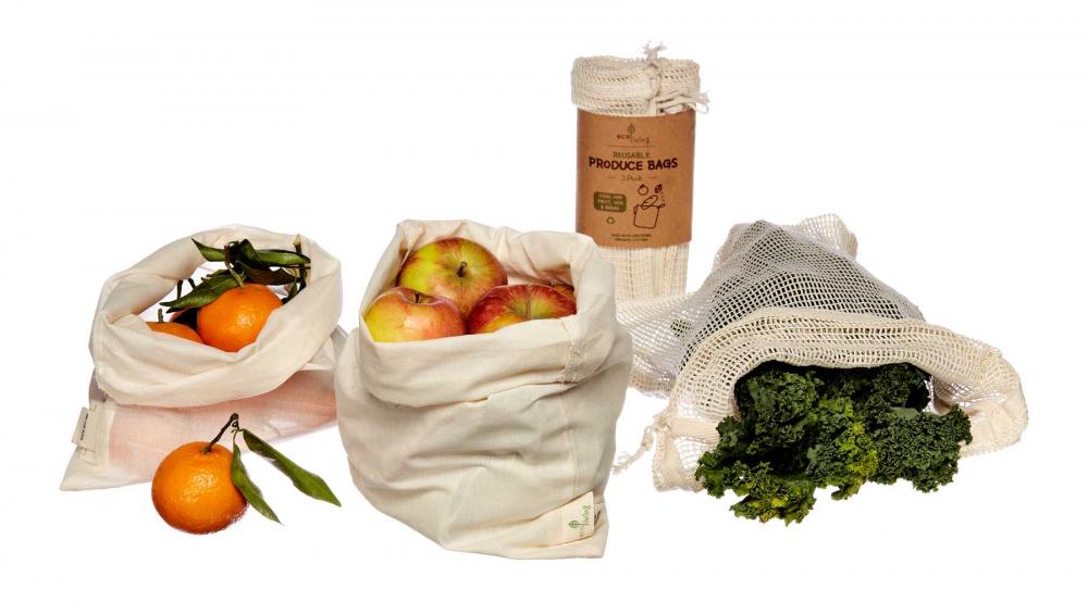 ecoLiving Reusable Produce Bags (3 Pack)