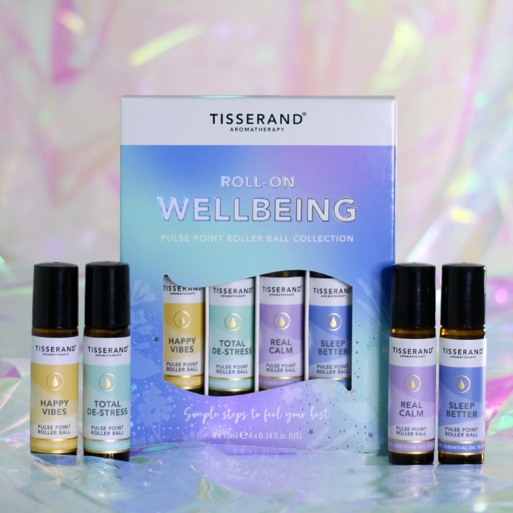 Tisserand Roll-On Wellbeing Pulse Point Roller Ball Collection 4 x 10ml