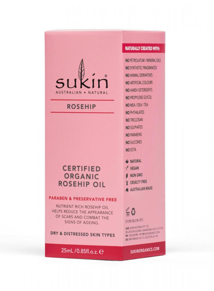 Sukin RoseHip Certified Organic Rosehip Oil