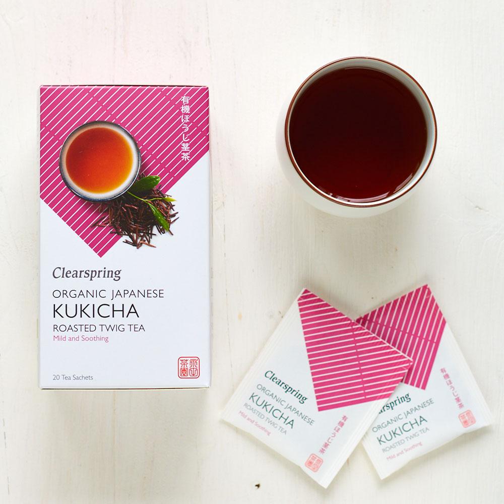 Clearspring Organic Japanese Kukicha Roasted Twig Tea 20 Sachets