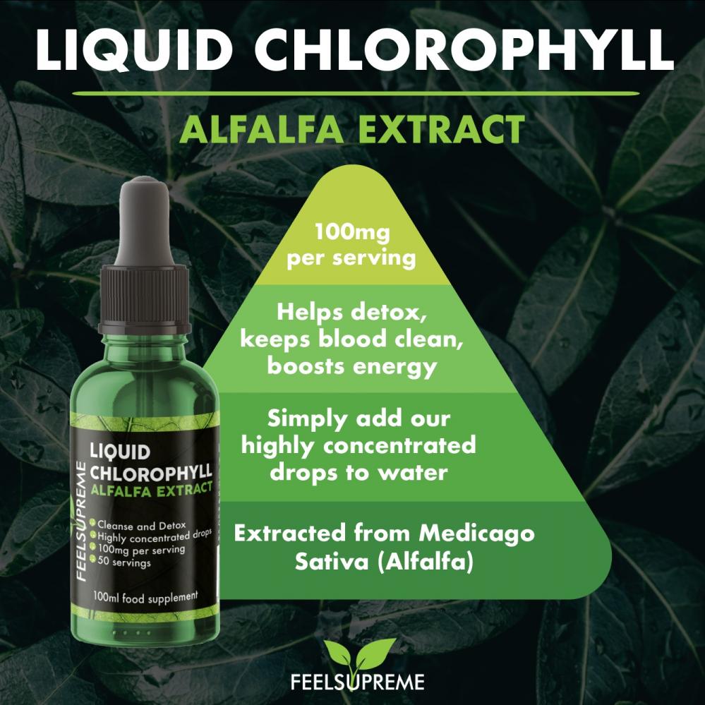 Feel Supreme Liposomal Liquid Chlorophyll  Alfalfa Extract 100ml
