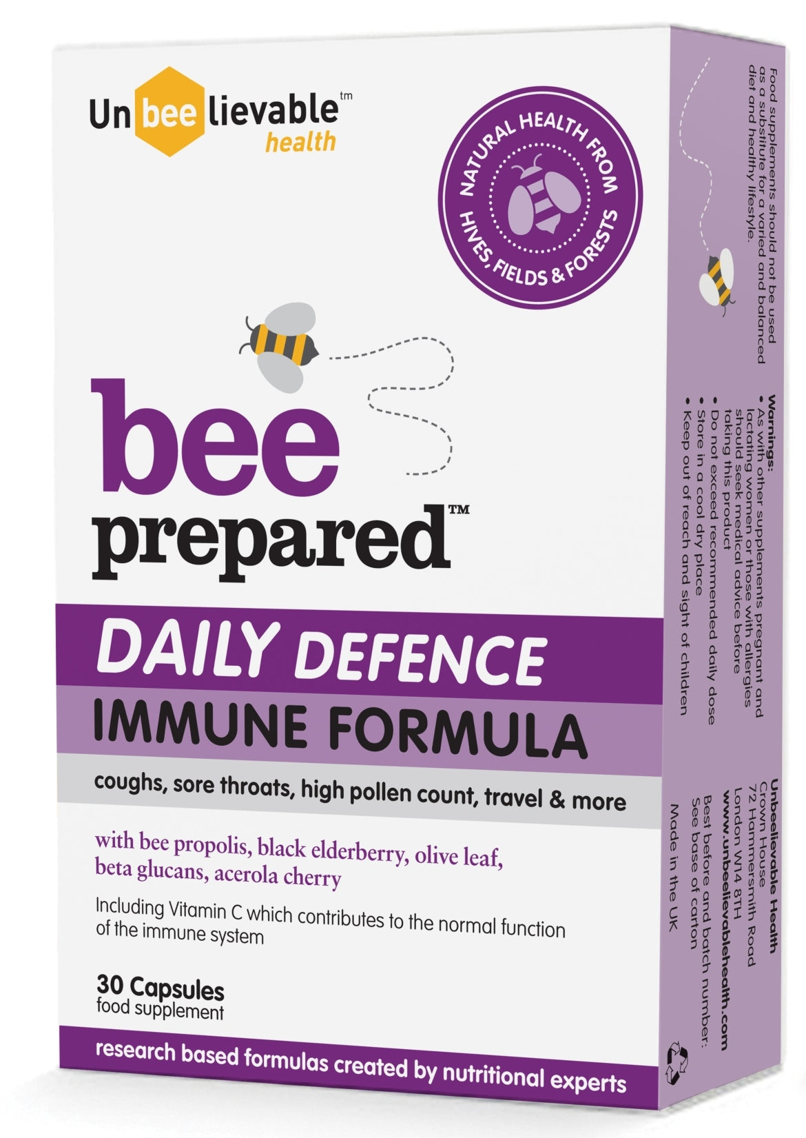 Unbeelievable bee prepared DAILY Defence Immune Formula 30's