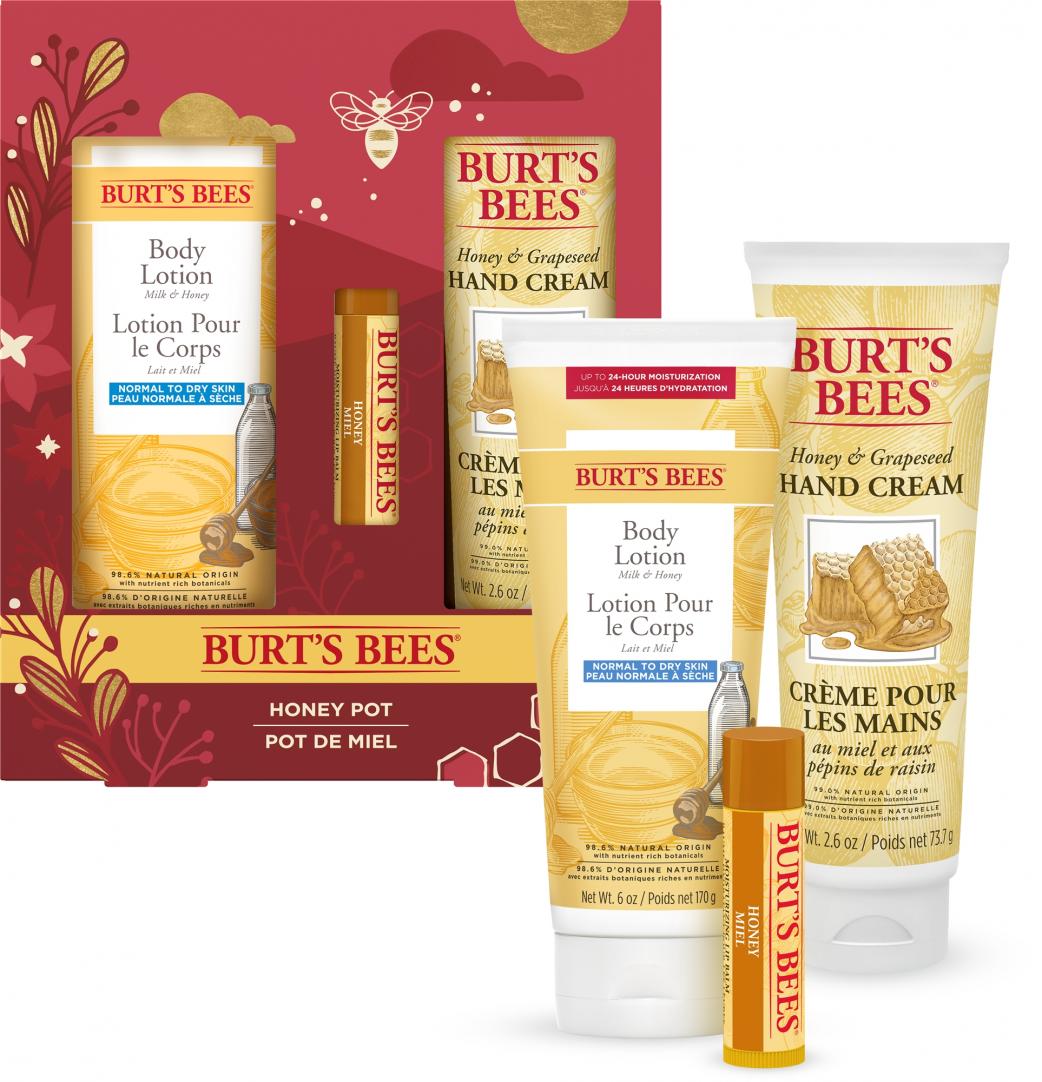 Burts Bees Honey Pot Gift Set Trio