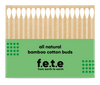 F.E.T.E All Natural Bamboo Cotton Buds 100's