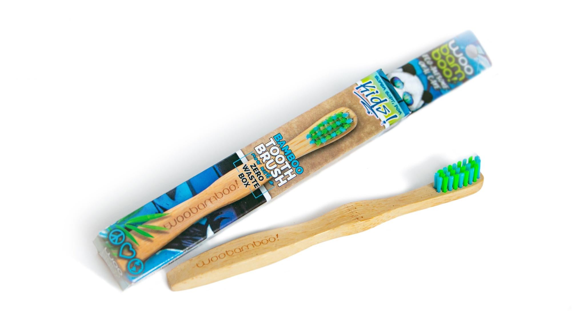 Woobamboo Kids Bamboo Tooth Brush Zero Waste Pack