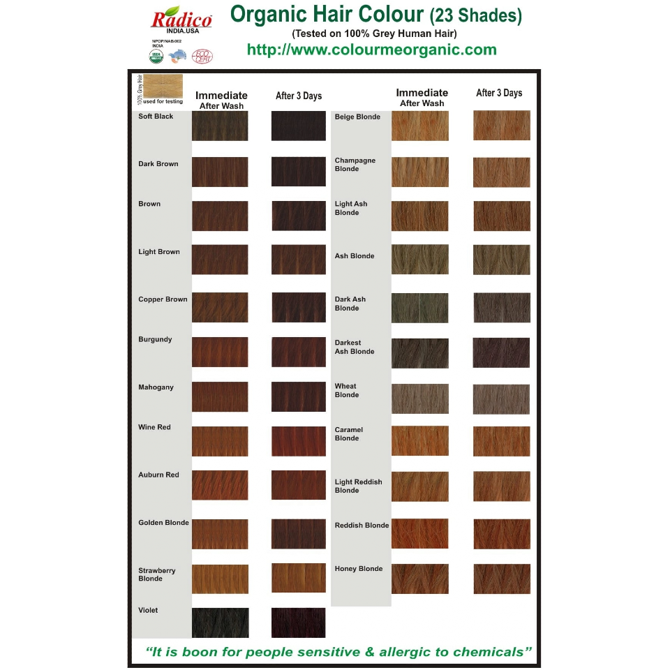 Radico Organic Hair Colour Wine Red 100g