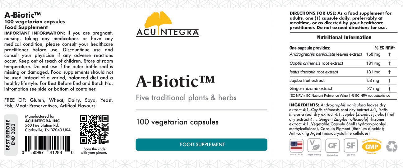 AcuIntegra A-Biotic 100's