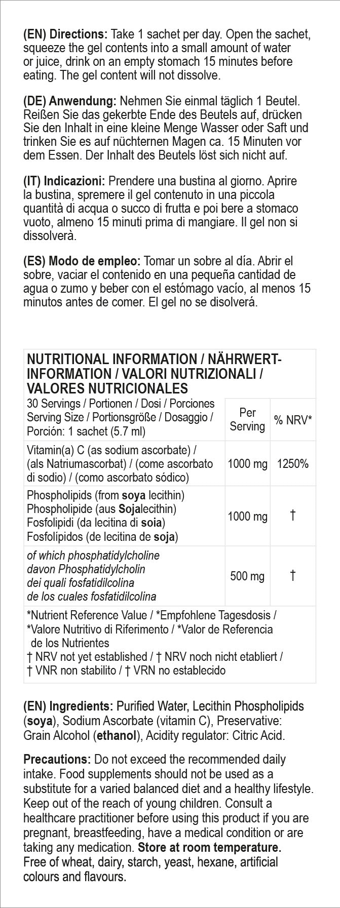 Altrient Liposomal Vitamin C 1000mg 30 Sachets