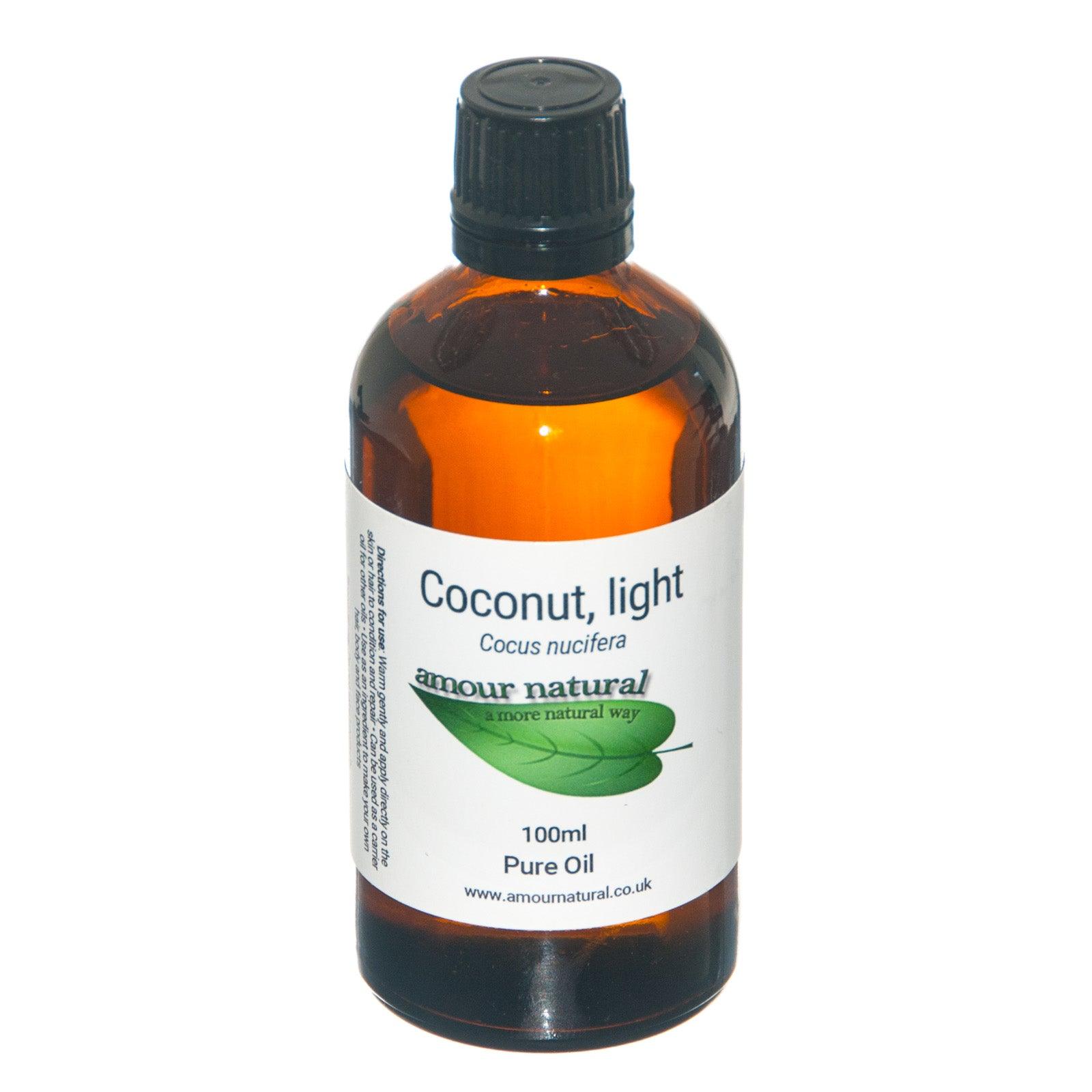 Amour Natural Coconut Oil Light 100ml - Approved Vitamins