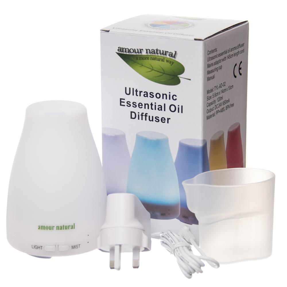 Amour Natural Ultrasonic Essential Oil Diffuser (Colour Changing)
