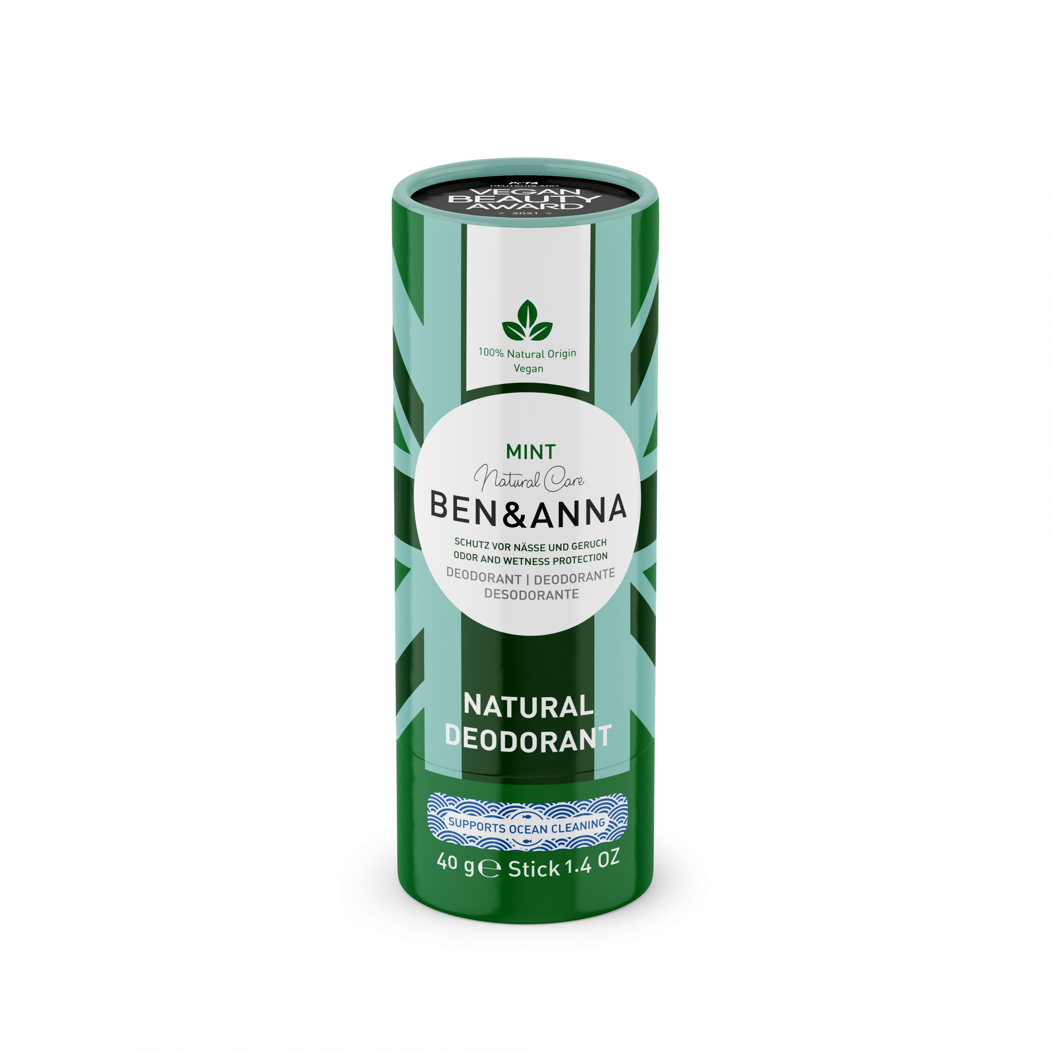 Ben & Anna Natural Deodorant Mint 40g