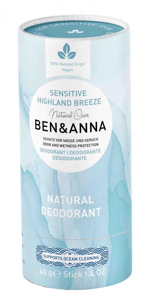 Ben & Anna Natural Deodorant Sensitive Highland Breeze 40g