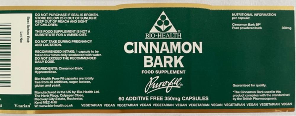 Bio-Health Cinnamon Bark 60's