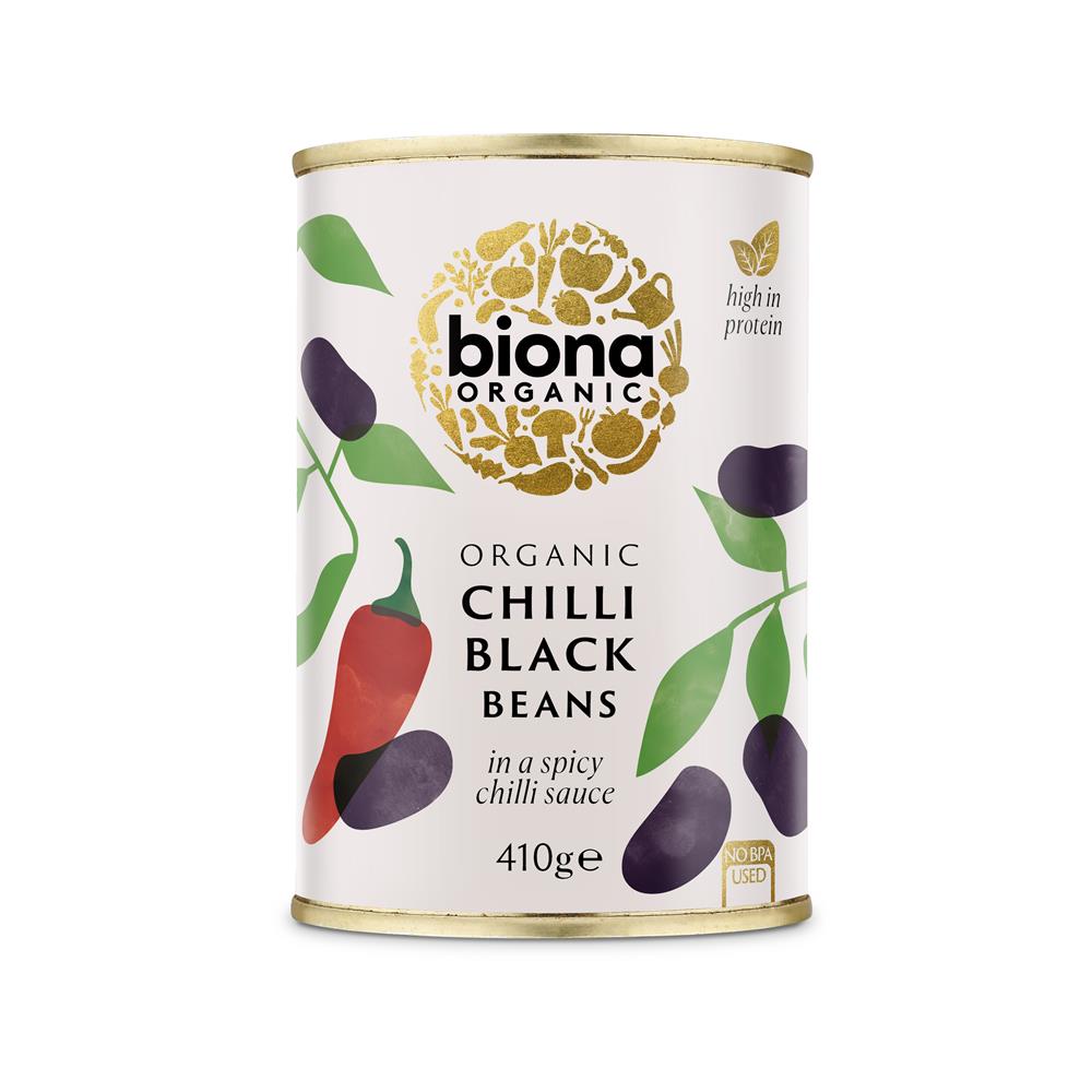 Biona Organic Chilli Black Beans 410g