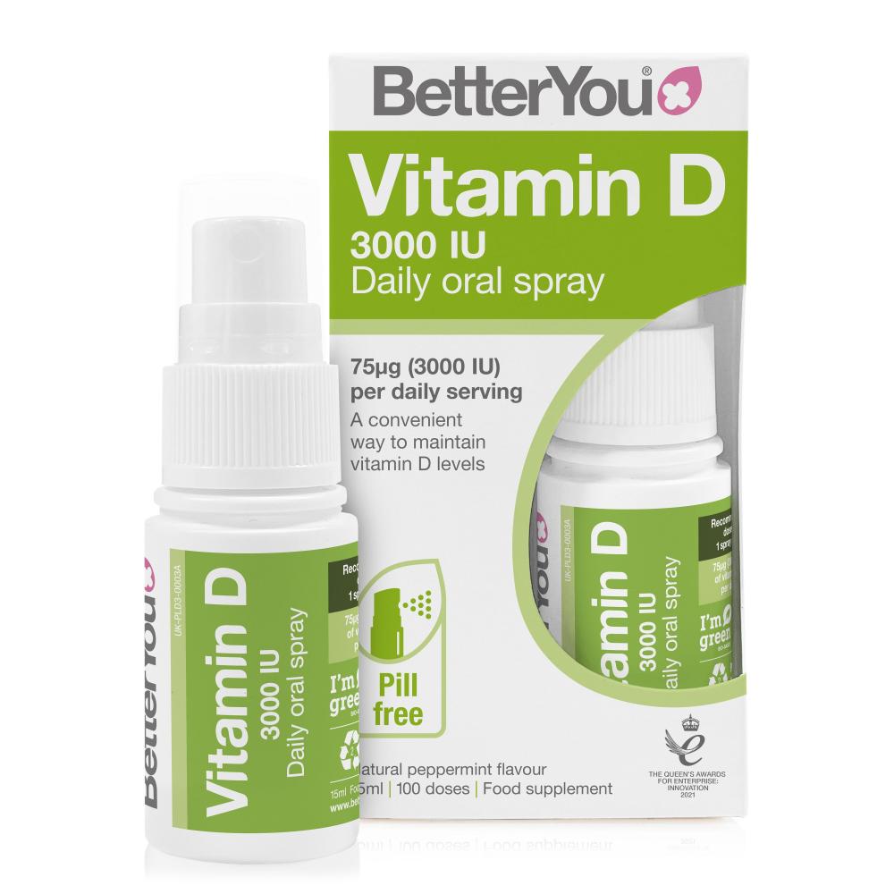 BetterYou Vitamin D 3000iu Daily Oral Spray 15ml