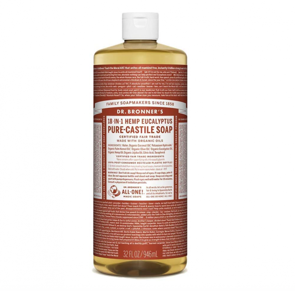 Dr Bronner's Magic Soaps 18-in-1 Hemp Green Tea Pure-Castile Liquid Soap